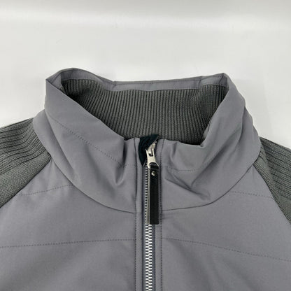Travis Mathew Gray Hybrid Knit Insulation Jacket Size L