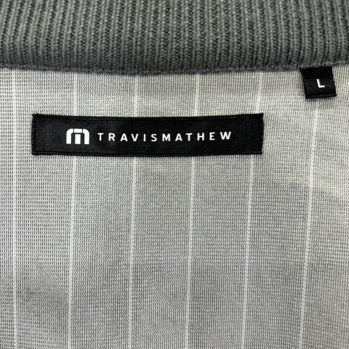 Travis Mathew Gray Hybrid Knit Insulation Jacket Size L