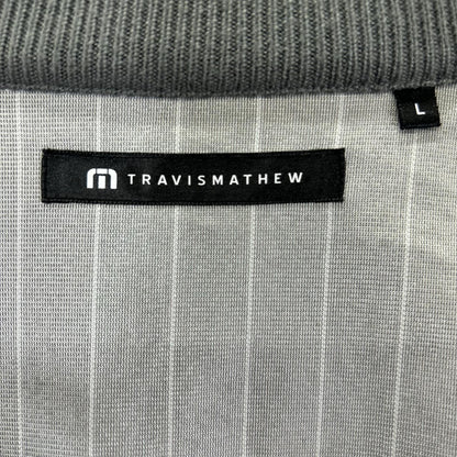Travis Mathew Gray Hybrid Knit Insulation Jacket Size L