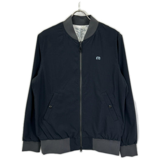 Travis Mathew Black Palm Tree Bomber Jacket Size L