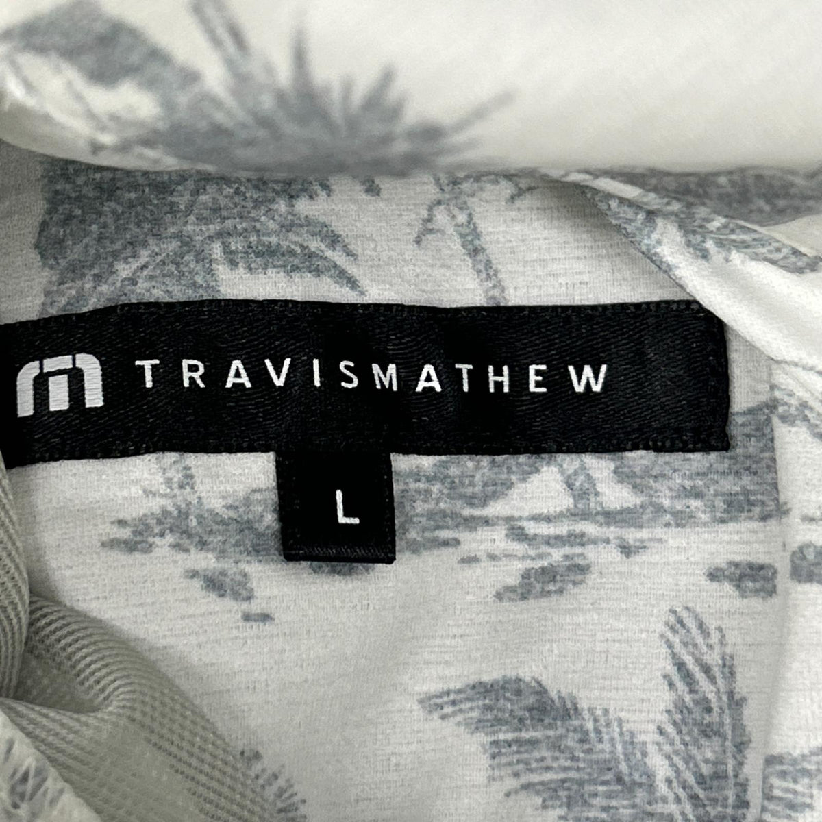 Travis Mathew Black Palm Tree Bomber Jacket Size L