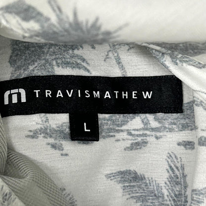 Travis Mathew Black Palm Tree Bomber Jacket Size L