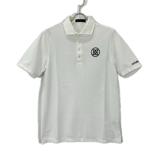 FORE Logo Pique Polo Shirt White Size 2