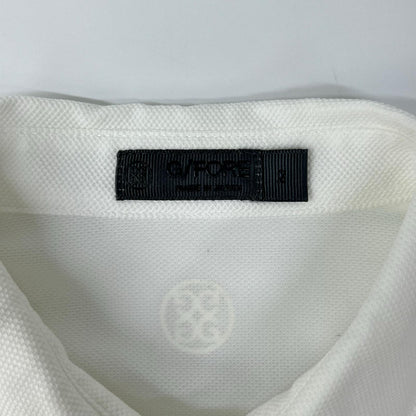 FORE Logo Pique Polo Shirt White Size 2