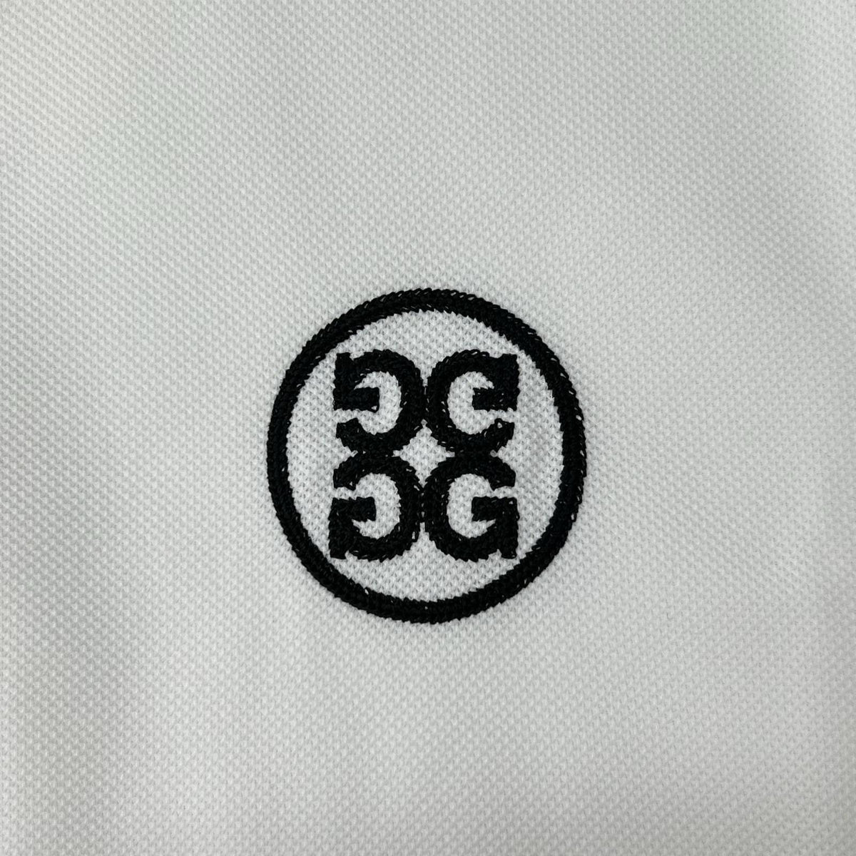FORE Logo Pique Polo Shirt White Size 2