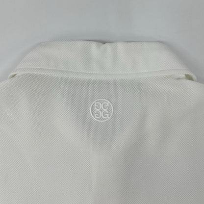 FORE Logo Pique Polo Shirt White Size 2