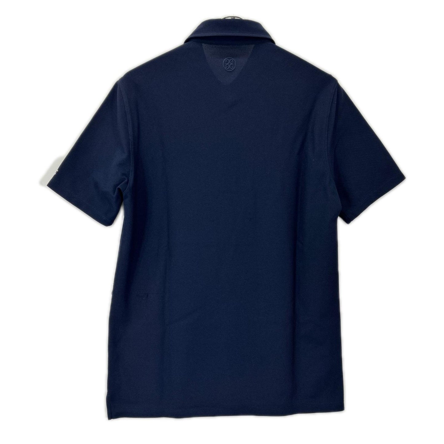 FORE Logo Embroidered Pique Polo Shirt Navy Size 2