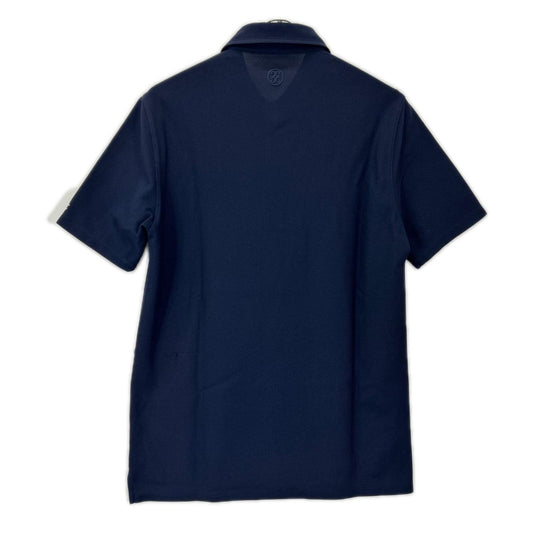 FORE Logo Embroidered Pique Polo Shirt Navy Size 2