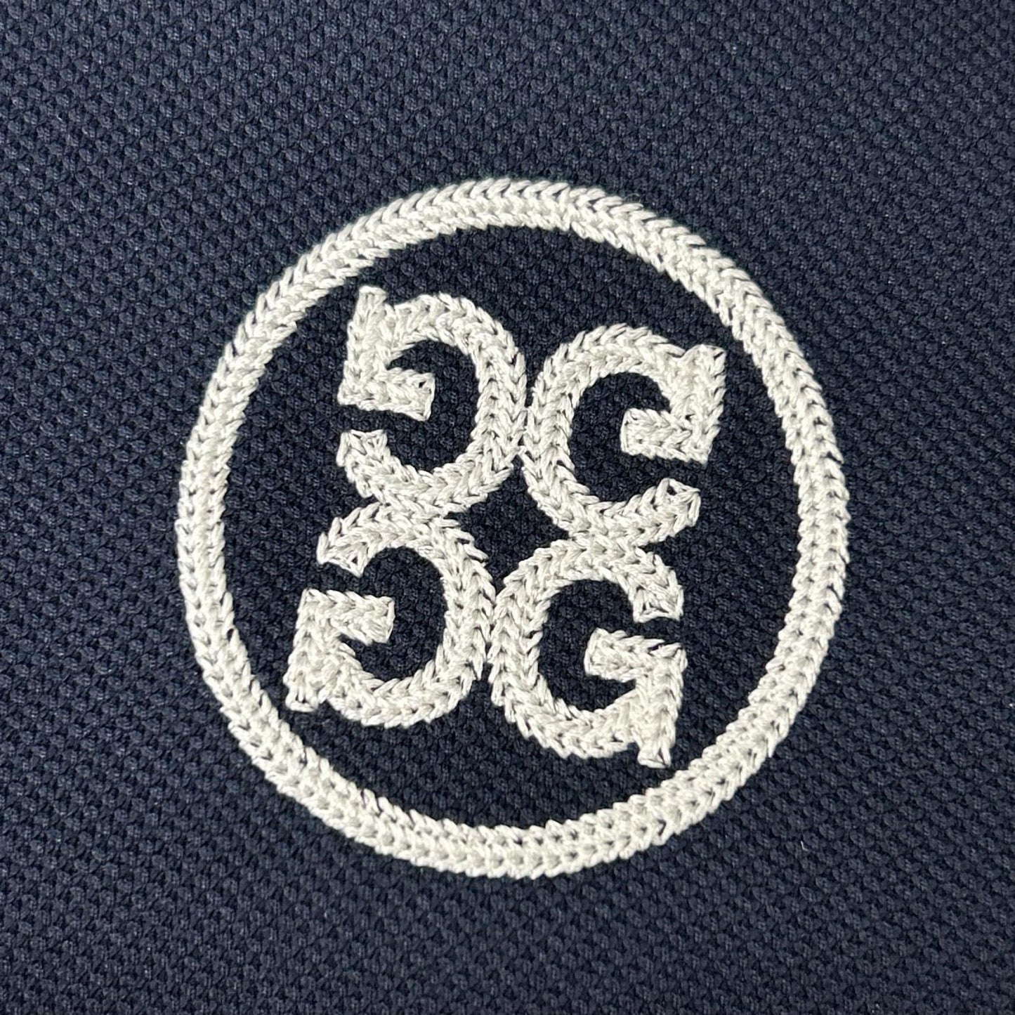 FORE Logo Pique Polo Shirt Navy Size 2