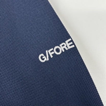 FORE Logo Pique Polo Shirt Navy Size 2