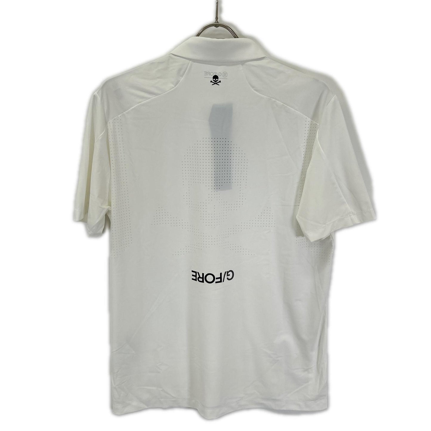FORE Solid Tech Polo Shirt White Nylon Size L