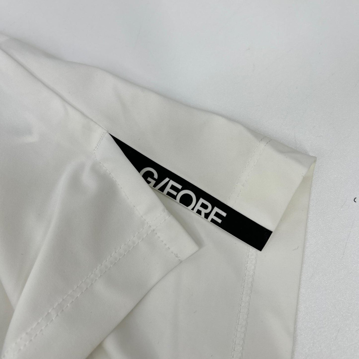 FORE Solid Tech Polo Shirt White Nylon Size L