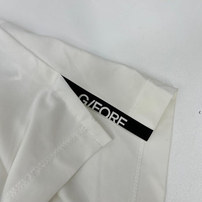 FORE Solid Tech Polo Shirt White Nylon Size L