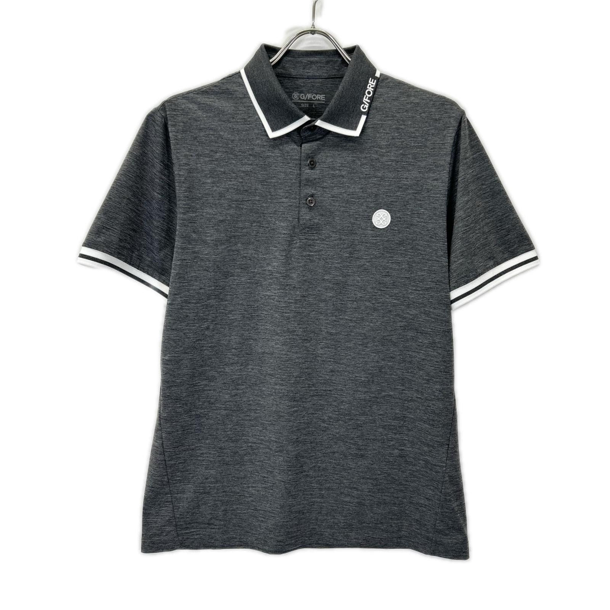 G/FORE GMTCM25353 Gray Polo Shirt Size L