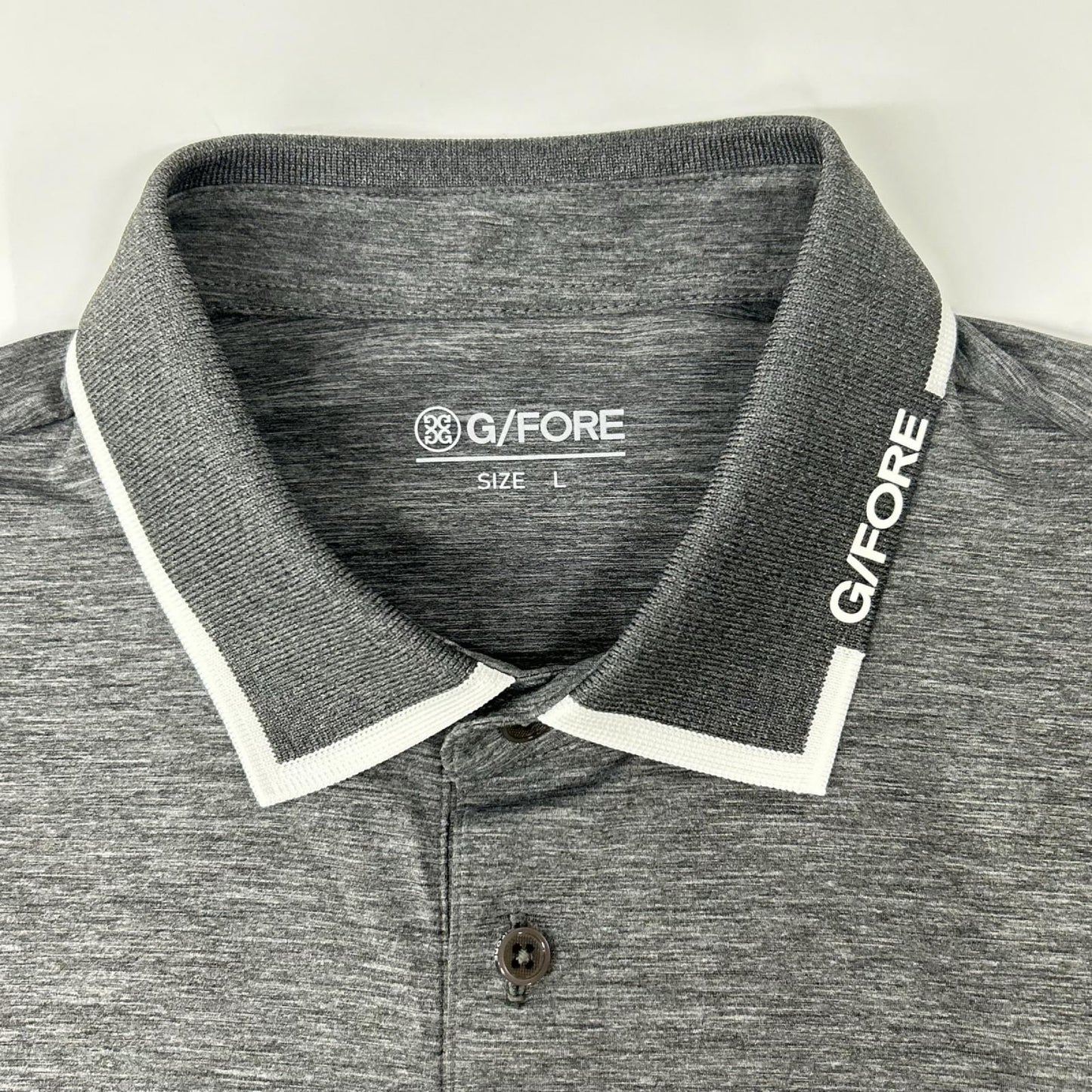 G/FORE GMTCM25353 Gray Polo Shirt Size L