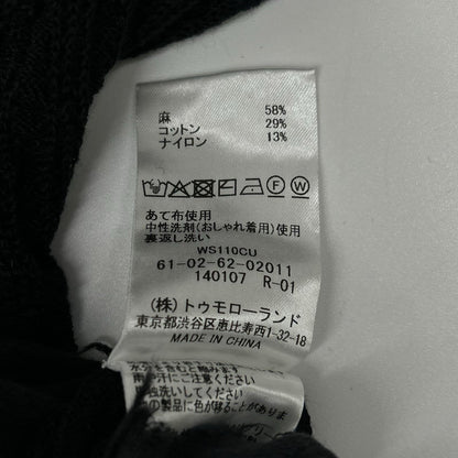 TOMORROWLAND PILGRIM 26SS Linen Skipper Knit Black Size S
