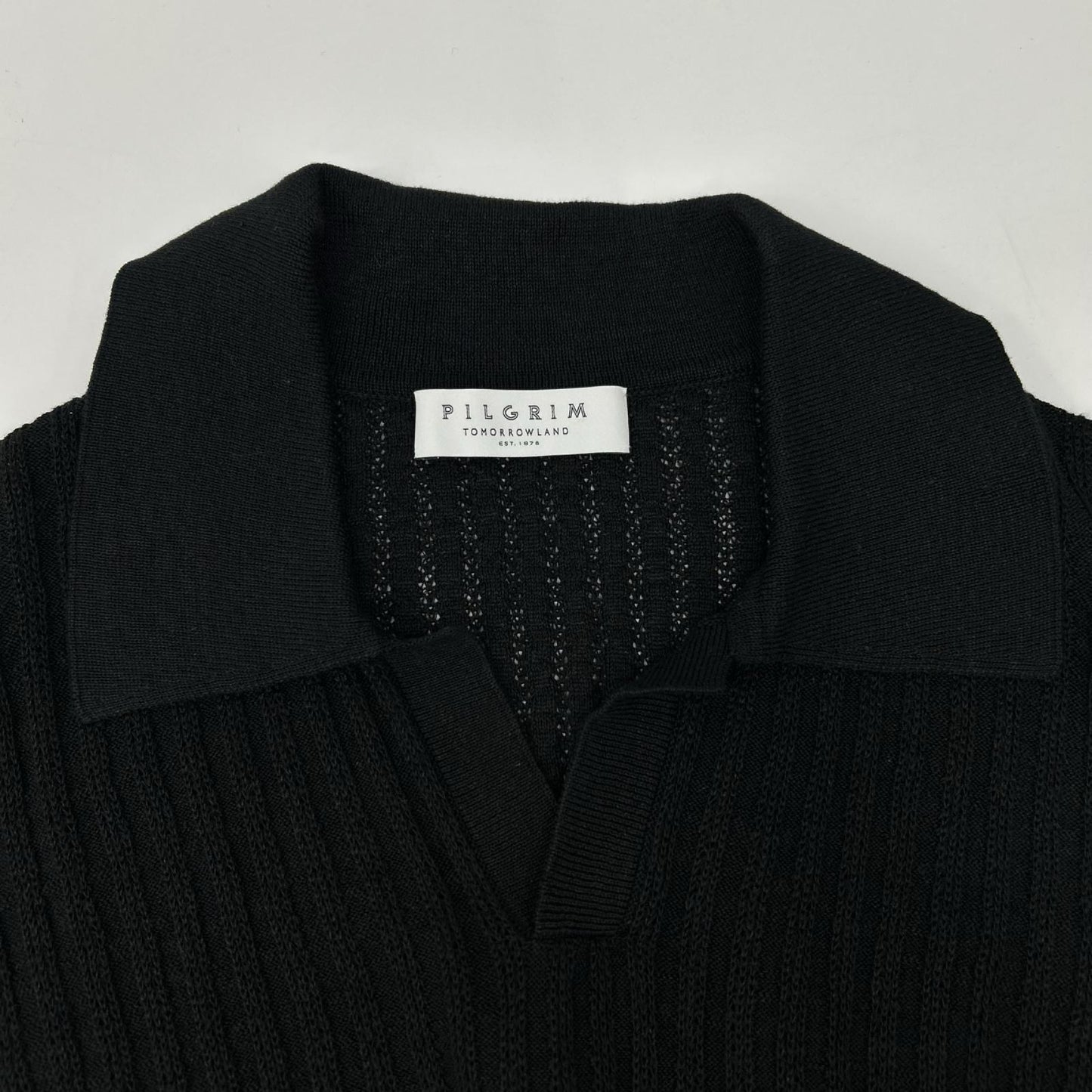 TOMORROWLAND PILGRIM 26SS Linen Skipper Knit Black Size S
