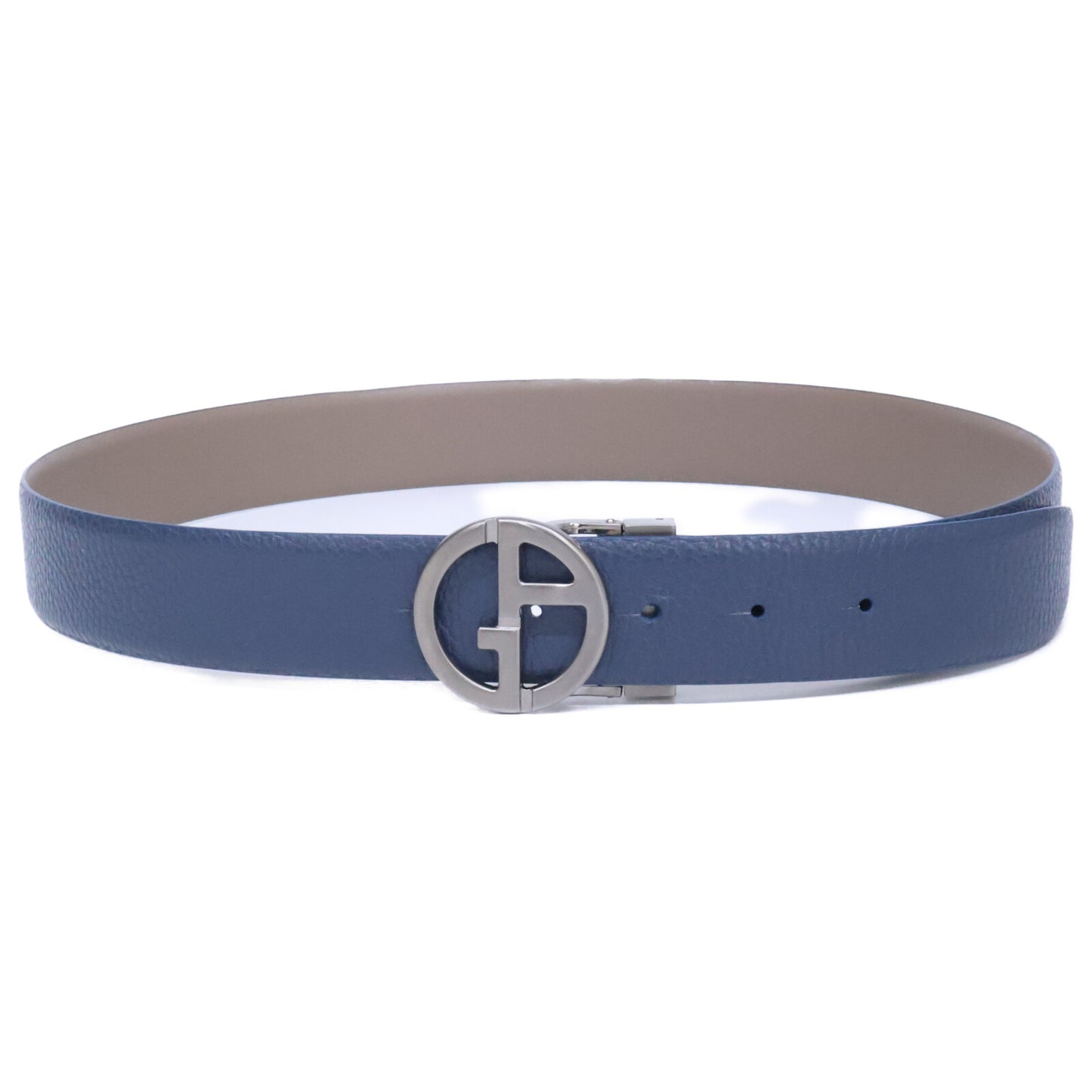 GIORGIOARMANI Logo Buckle Leather ONE SIZE Belt Size ONE SIZE