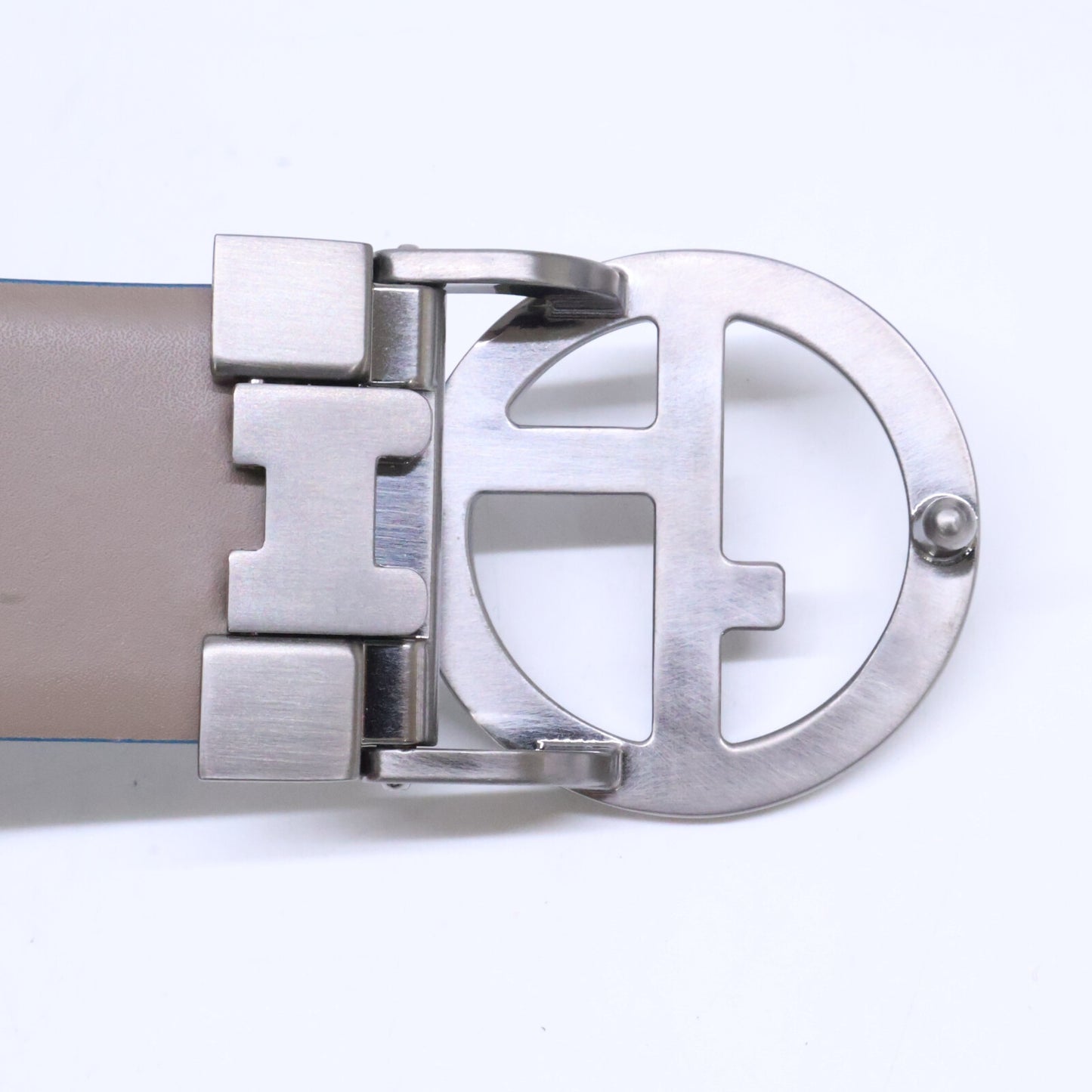 GIORGIOARMANI Logo Buckle Leather ONE SIZE Belt Size ONE SIZE