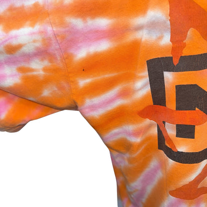 NINE INCH NAILS 90s Spiral Tie-Dye Creature T-Shirt Size XL