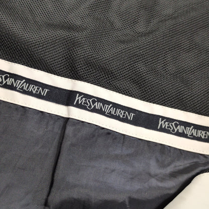 Yves Saint Laurent YSL Logo Zip Up Blouson Black Size 105