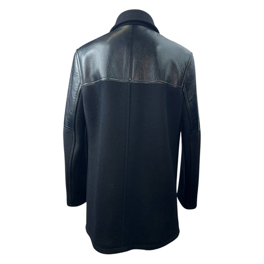 CELINE Leather Panel Combination Jacket Size M