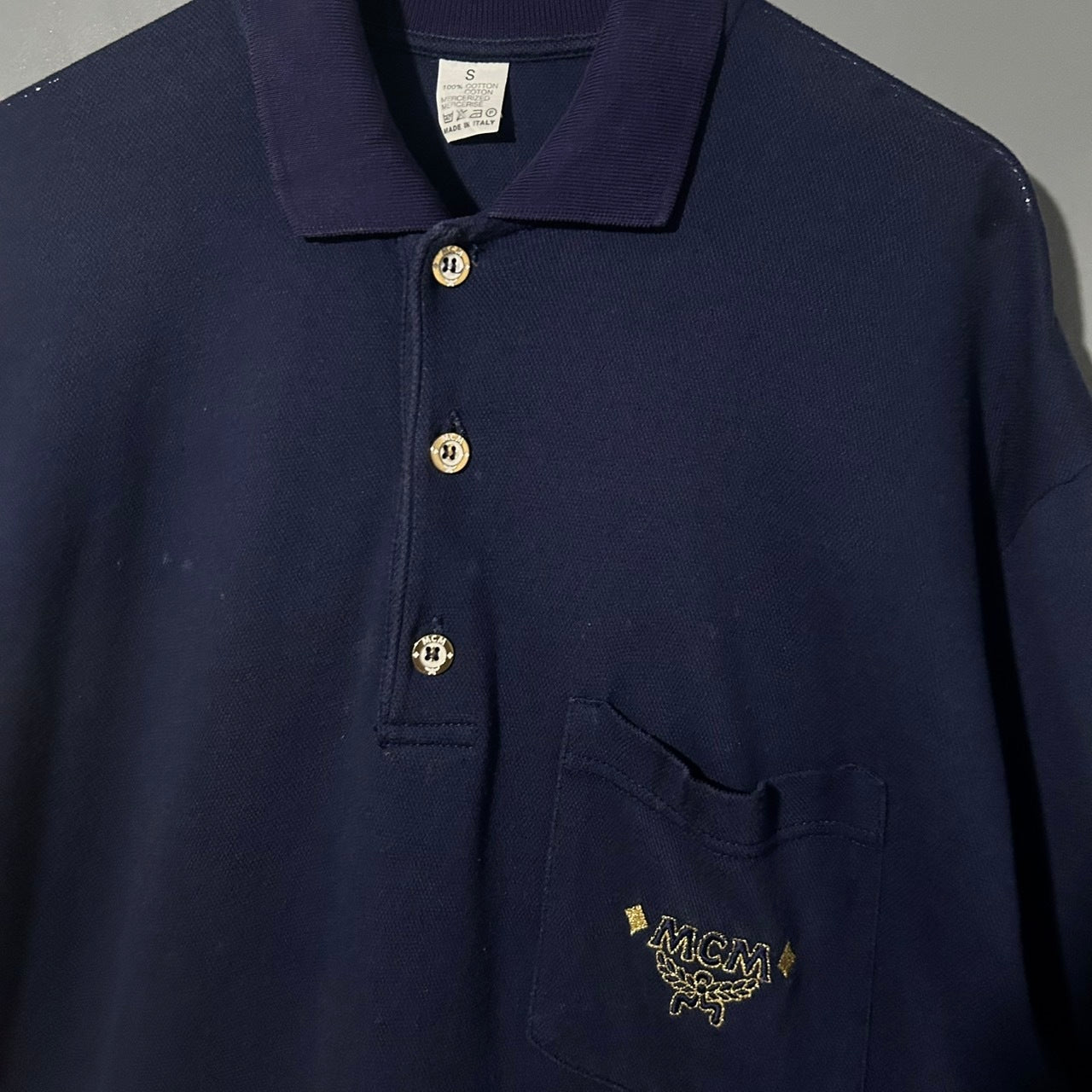 MCM Embroidered Logo Polo Shirt Size S