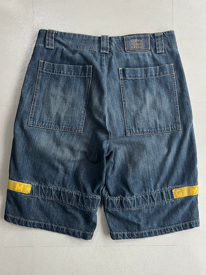 Marithe + Francois Girbaud Blue Jogger Shorts Size 34