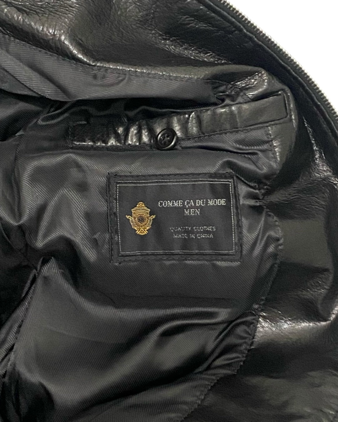 COMME CA DU MODE AW96 Leather Jacket Black