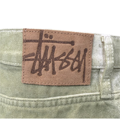 Stussy 32 SPRAY DYE BIG OL SHORT Denim Shorts Size 32