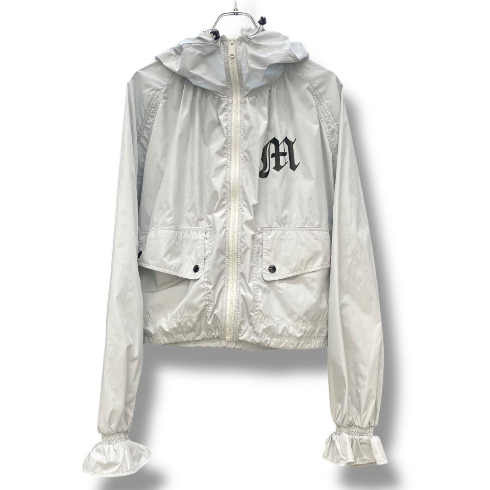 MASU Nylon Hooded Jacket Light Gray Size 48