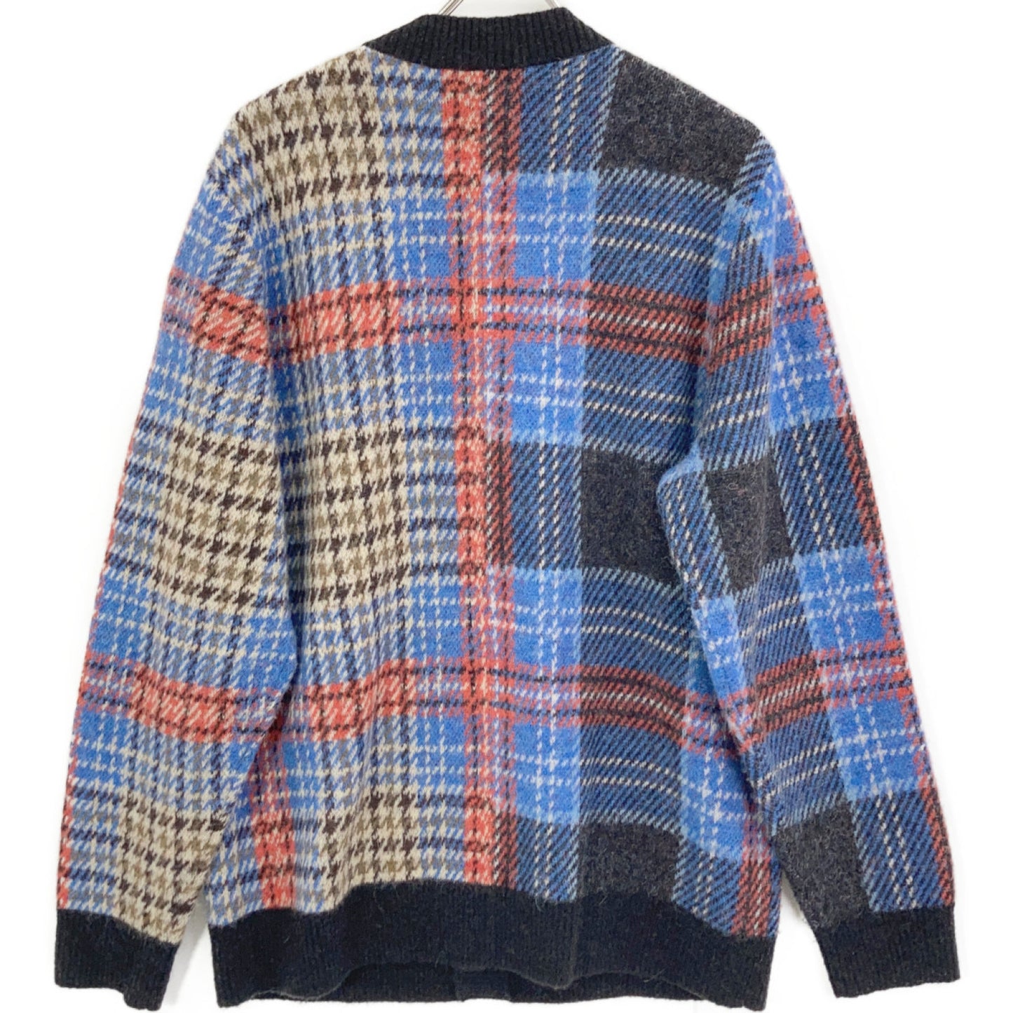 LOVERBOY 2020 Fred Perry Check Alpaca Knit Cardigan Size S