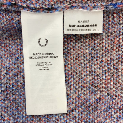 LOVERBOY 2020 Fred Perry Check Alpaca Knit Cardigan Size S