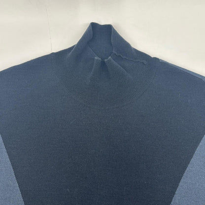PRADA 11AW Navy Wool High Neck Pullover Sweater Size 52