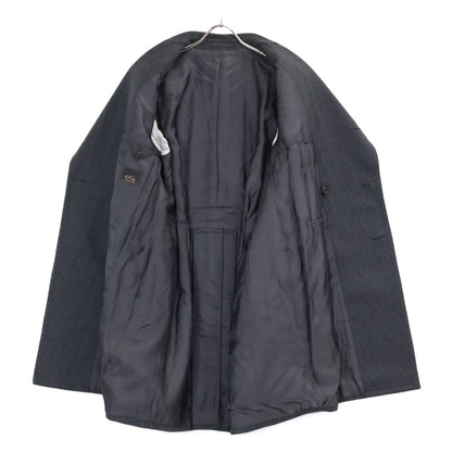 Gabriele Pasini Herringbone Wool Flannel Polo Coat Size 50