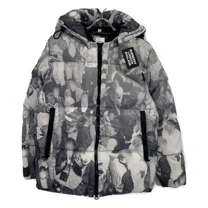 BURBERRY 8024027 Printed Down Jacket Gray Size S