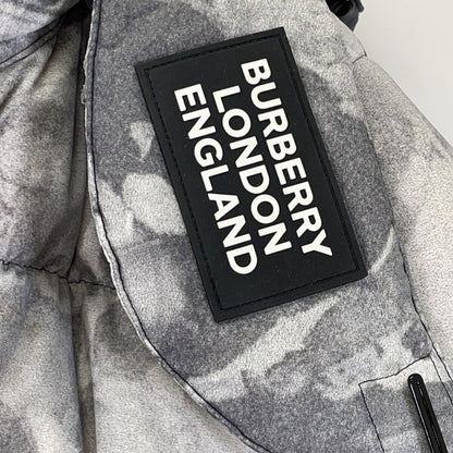 BURBERRY 8024027 Printed Down Jacket Gray Size S