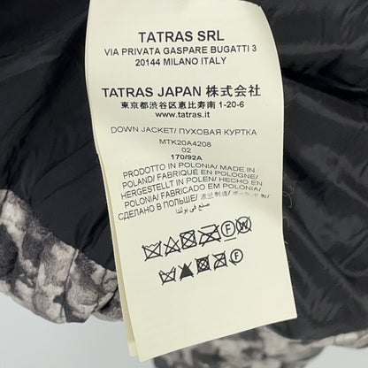 TATRAS MTK20A4208 AMUR Gray White Down Jacket Size 02