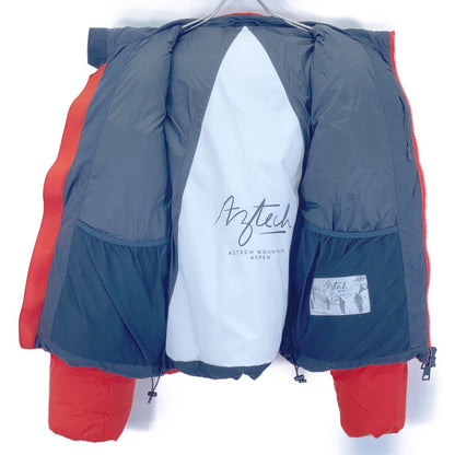 Aztech Mountain Red Hooded Down Jacket