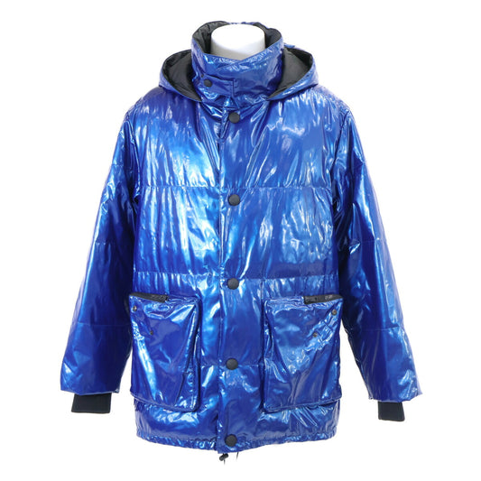 Mr & Mrs Italy KDJ0002 Hooded Down Jacket Blue Size S