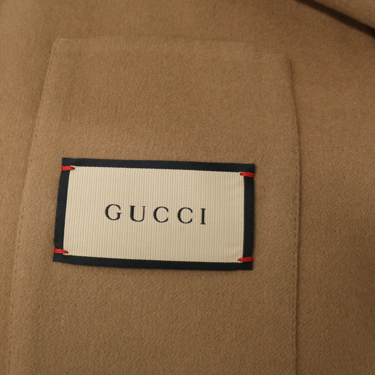 GUCCI Wool Cashmere Chester Coat Brown Size 48