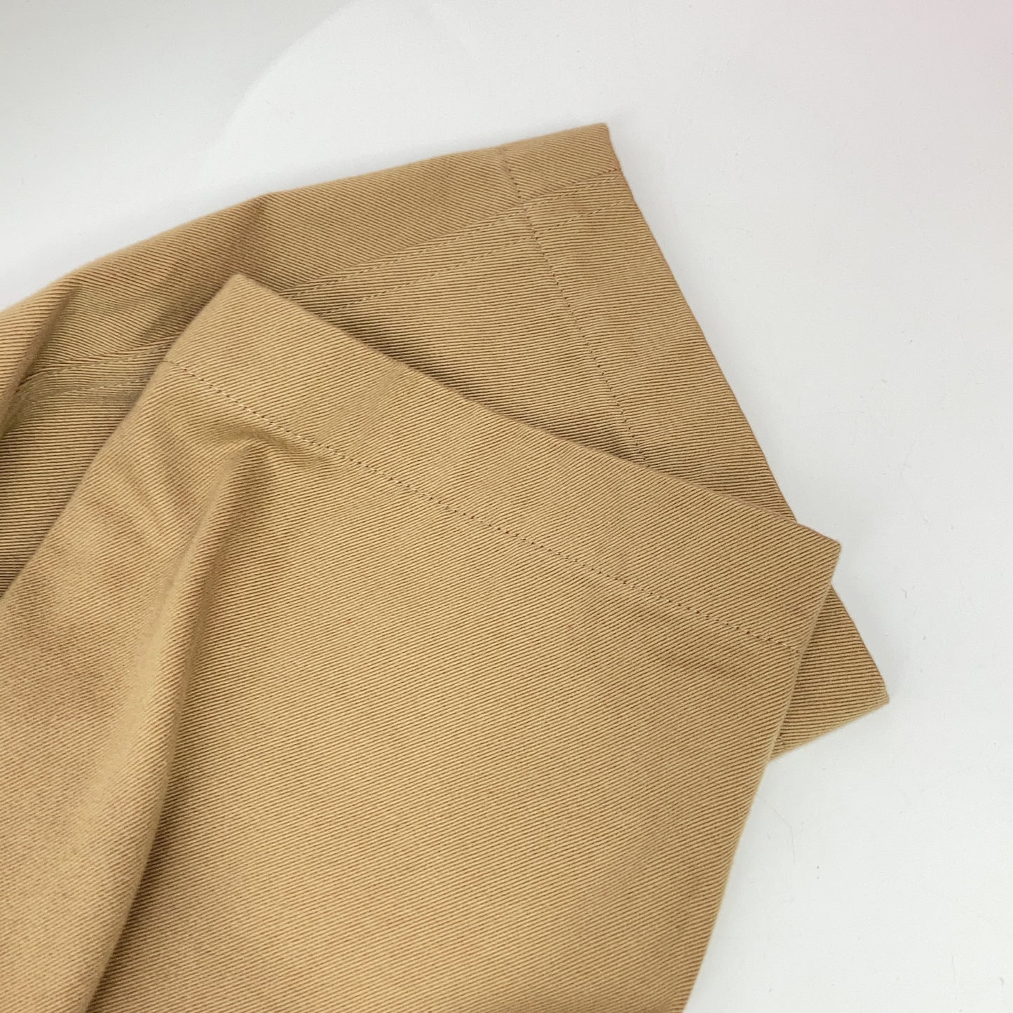 Y's YI-C01-026 Beige Cotton Twill No Collar Coat Size 2