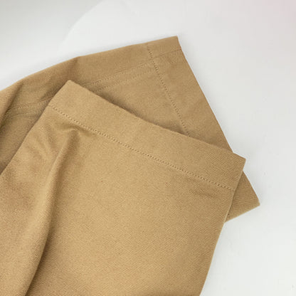 Y's YI-C01-026 Beige Cotton Twill No Collar Coat Size 2