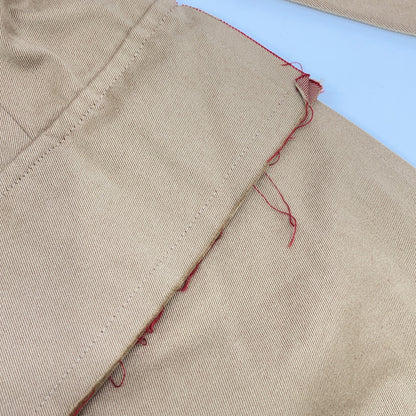 Y's YI-C01-026 Beige Cotton Twill No Collar Coat Size 2