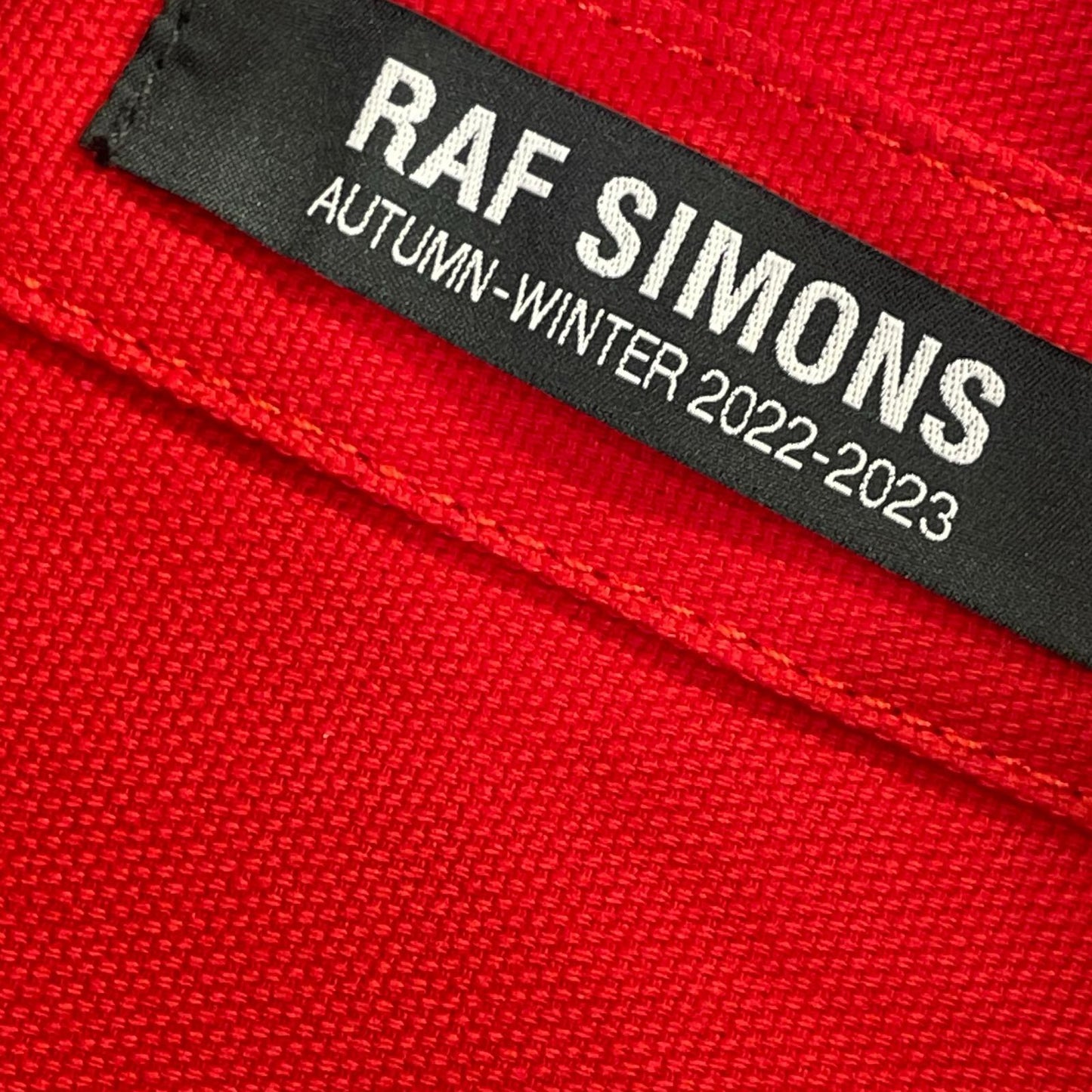 RAF SIMONS Oversized Bi-Color Denim Shirt Size M