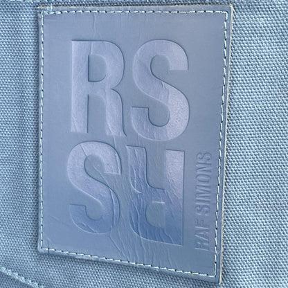 RAF SIMONS Oversized Bi-Color Denim Shirt Size M