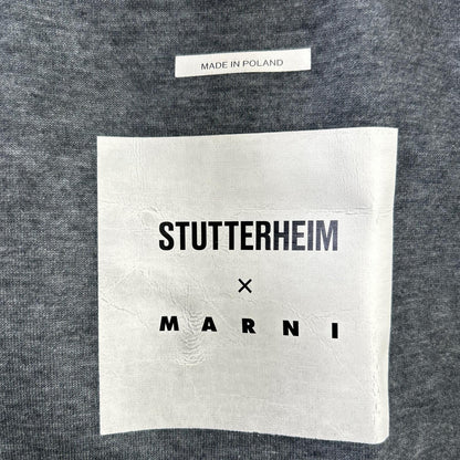 MARNI x Stutterheim Black Patent Raincoat Coat Size M