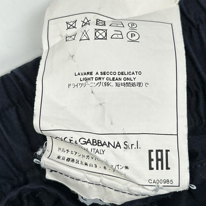 DOLCE&GABBANA GKP0ET Cotton Silk Easy Pants Size 50