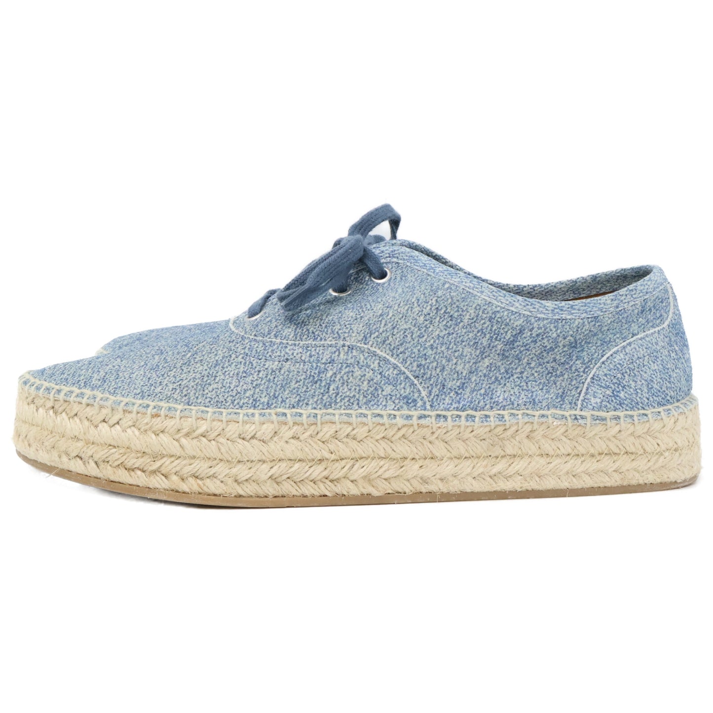 J.W.Anderson Blue Denim Espadrille Derby Shoes Sneakers Size EU 43