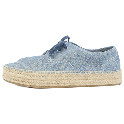 J.W.Anderson Blue Denim Espadrille Derby Shoes Sneakers Size EU 43